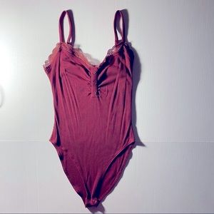 Forever 21 lace lined bodysuit